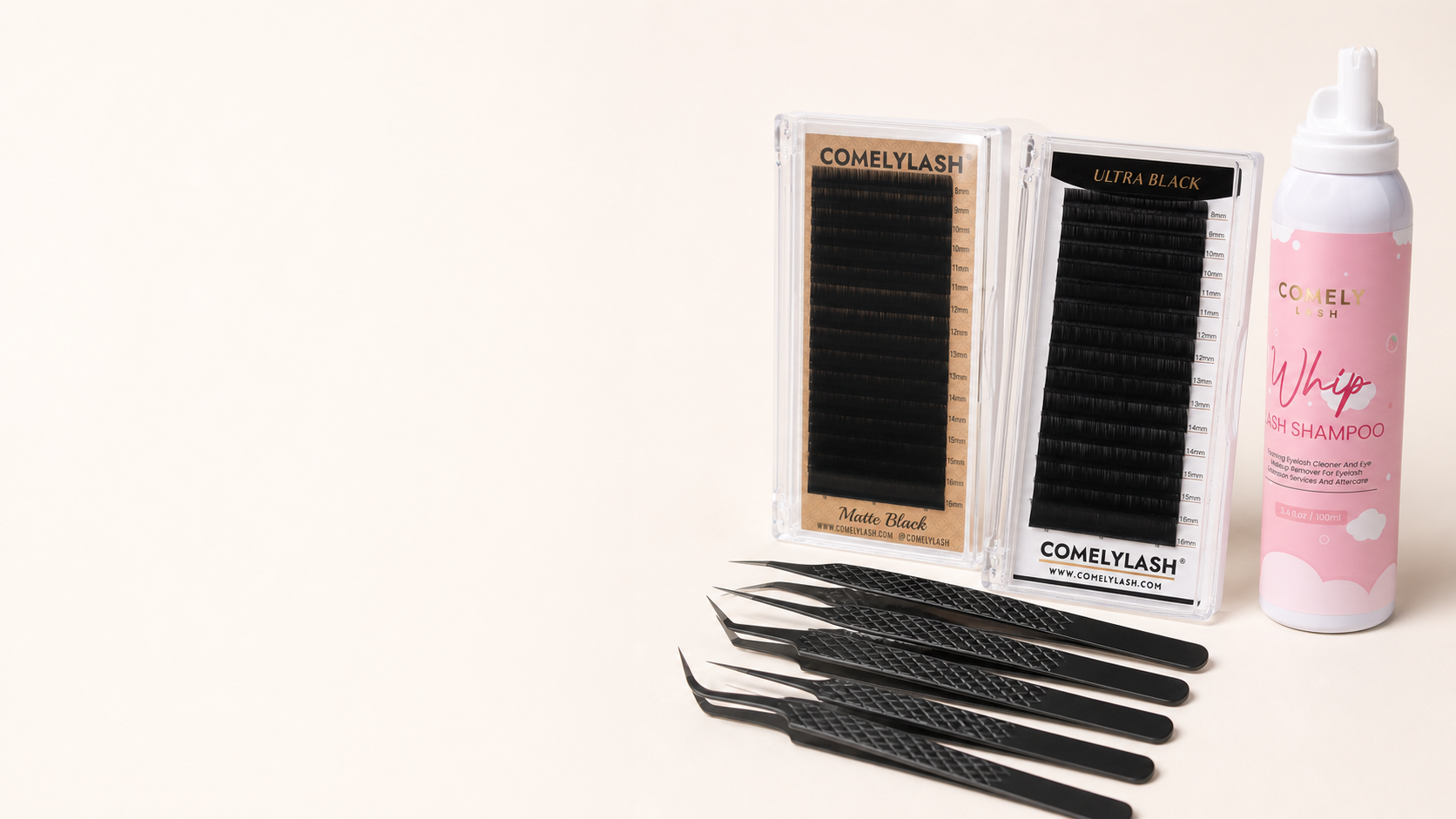 Comelylash professional lash supplies hero