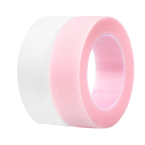 White and pink PE lash tape rolls