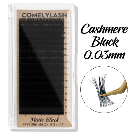 0.03 Matte Black Volume Lash Extension Tray 16 Rows