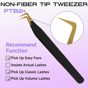 COMELYLASH black gold PBG2 normal tip lash extension tweezers