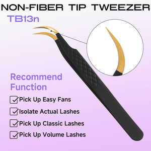 COMELYLASH black gold TB13 normal tip lash extension tweezers