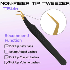 COMELYLASH black gold TB14 normal tip lash extension tweezers