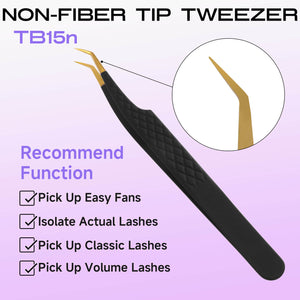 COMELYLASH black gold TB15 normal tip lash extension tweezers