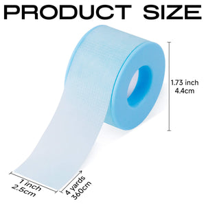 COMELYLASH 1 inch by 4 yards blue lash tape size