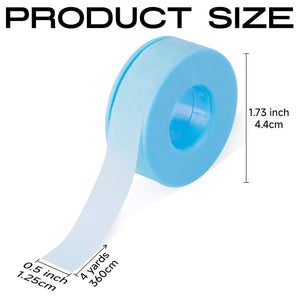 COMELYLASH 0.5 inch by 4 yards blue lash tape size