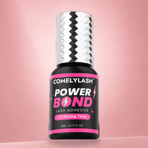 Power Bond 1-second lash adhesive, 5 ml bottle with silver cap