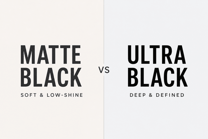 Matte Black vs Ultra Black